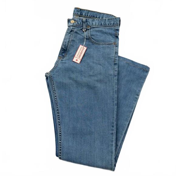 NEW DEARBORN DENIM boot cut jeans in light wash